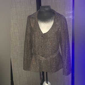 Sandro Tweed Jacket with belt